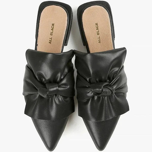 Fold & Knot Slide - All Black - Black